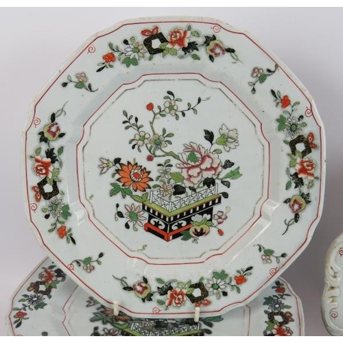 229 - 17 pieces of Mason's Ironstone china circa 1849 decorated in a chinoiserie pattern plus Godwin's Iro... 