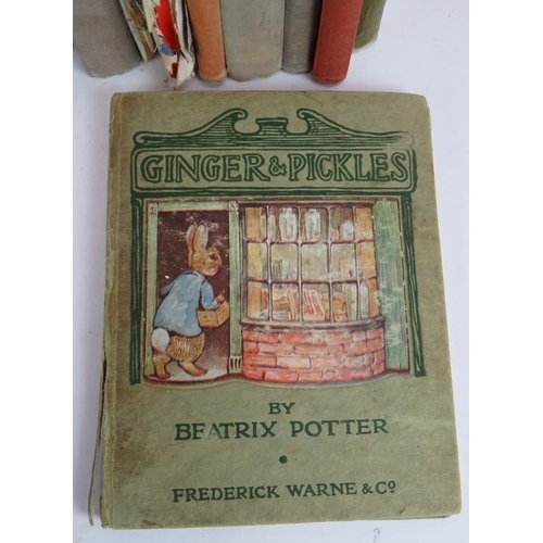 239 - A first edition of Beatrix Potter's Ginger & Pickles 1909 plus a selection of antique and vintage ch... 