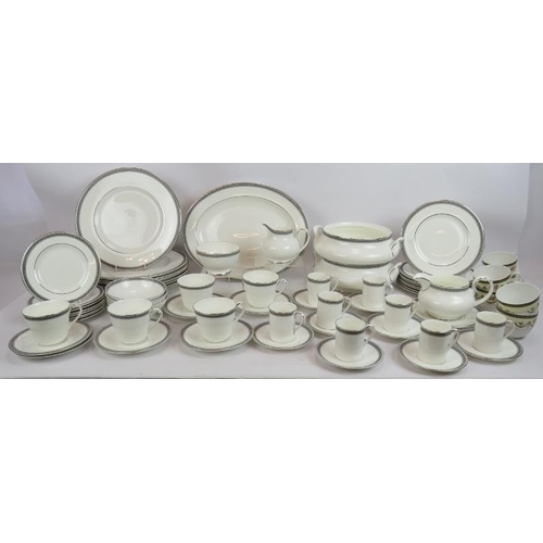 245 - A 62 piece Royal Doulton Ravenswood dinner and tea service including 24 plates, 8 coffee cups and sa... 