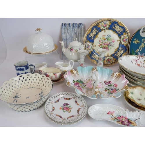 248 - A lot of mainly antique English and continental ceramics including Booths, Safi, Limoges etc. (qty).... 