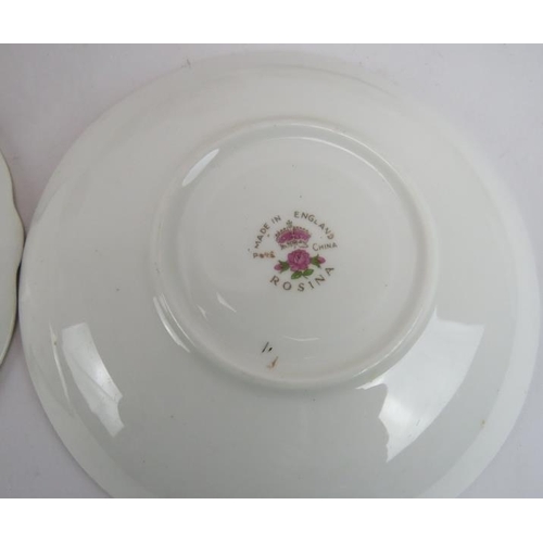 259 - A thirty two piece Art Deco tea set by Tuscan China, an Aynsley part tea set and a Rosina part tea s... 