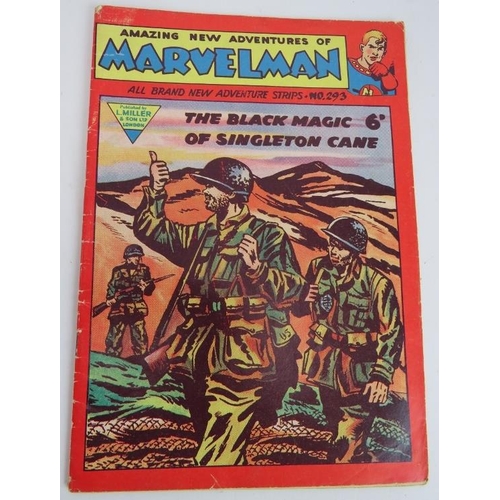 261 - A collection of vintage comics including Marvel Man, Kit Carson Classics Illustrated, Lonestar etc. ... 