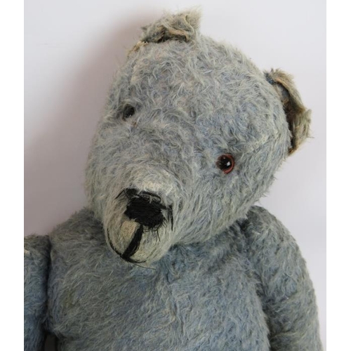 264 - TW large vintage handmade blue teddy bears, both fully jointed. Tallest 65cm.
Condition report: Well... 