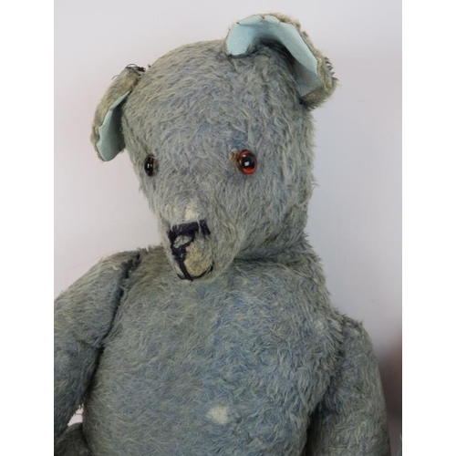 264 - TW large vintage handmade blue teddy bears, both fully jointed. Tallest 65cm.
Condition report: Well... 