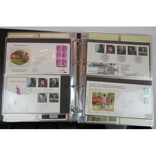 293 - An impressive 6 album collection of mainly UK first day covers, PHQ cards and mint stamp sets. Some ... 