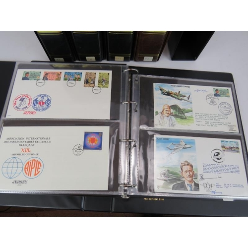 293 - An impressive 6 album collection of mainly UK first day covers, PHQ cards and mint stamp sets. Some ... 