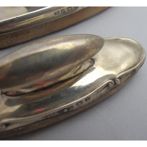 302 - A collection of nine silver topped nail buffers, all fully hallmarked.
Condition report: Two with sm... 