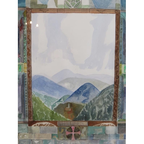 505 - Michael Chase (1915-2001) - 'Italian Afternoon, Spoleto', watercolour, signed and dated '84, inscrib... 