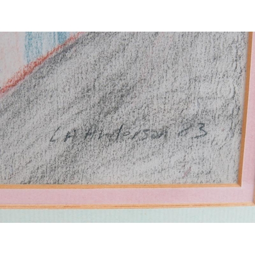 526 - Lindsey Anderson (20th century) - 'Still Life', crayon study, signed and dated 1984, 39cm x 34 cm, f... 