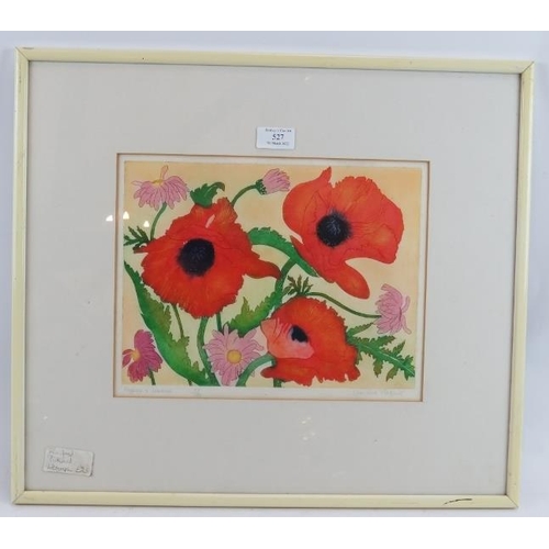 527 - Winifred Pickard (British, 1908-2003) - 'Poppies and Daisies', pencil signed limited edition lithogr... 