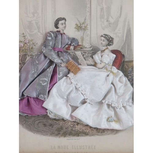 552 - 19th century French fashion print, 