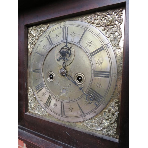 789 - An 18th century 8 day striking longcase clock by William Tipling of Leeds, the 11” signed brass dial... 