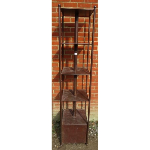 846 - A large bespoke steel five tier freestanding display unit.
Condition report: No issues.
H206cm W44cm... 