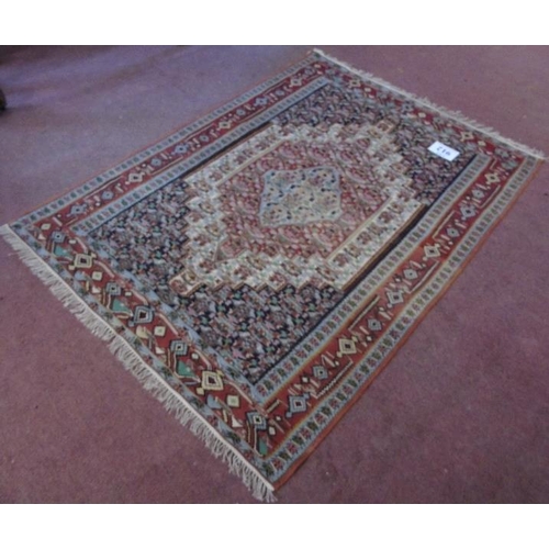 912 - A Qashqai Kelim rug, 1.50x1.20.
Condition report: Very fine work and in excellent condition and good... 