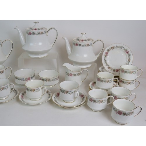 162 - A huge 56 piece Paragon/Royal Albert Belinda pattern tea service comprising of 3 tea pots, 2 milk ju... 