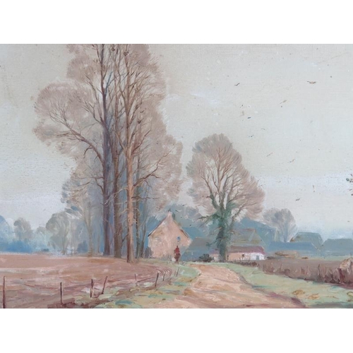 576 - Marcus Ford (British, 1914 - 1989) - 'Autumn morn in the Rodings', oil on canvas, signed, titled ver... 