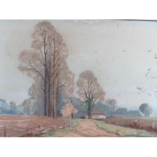 576 - Marcus Ford (British, 1914 - 1989) - 'Autumn morn in the Rodings', oil on canvas, signed, titled ver... 