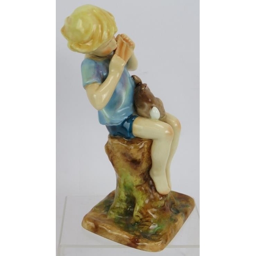 115 - A Royal Worcester figure of Peter Pan modelled by Frederick Gertner, height 19cm.
Condition report: ... 