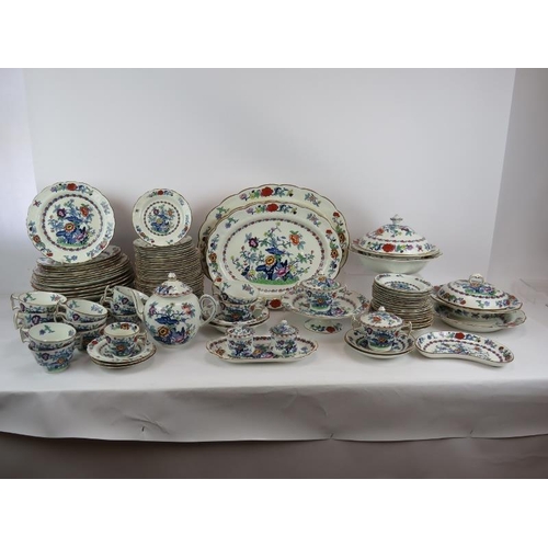 230 - A 108 piece Booths Pompadour dinner and tea-set, comprising various size plates, tureens etc... and ... 