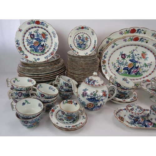 230 - A 108 piece Booths Pompadour dinner and tea-set, comprising various size plates, tureens etc... and ... 