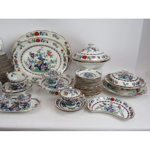 230 - A 108 piece Booths Pompadour dinner and tea-set, comprising various size plates, tureens etc... and ... 