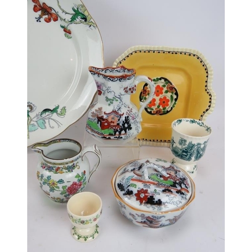 34 - A selection of English ceramics including Mason's, Copeland Spode, Titan Ware, Losol Ware, Shelley a... 