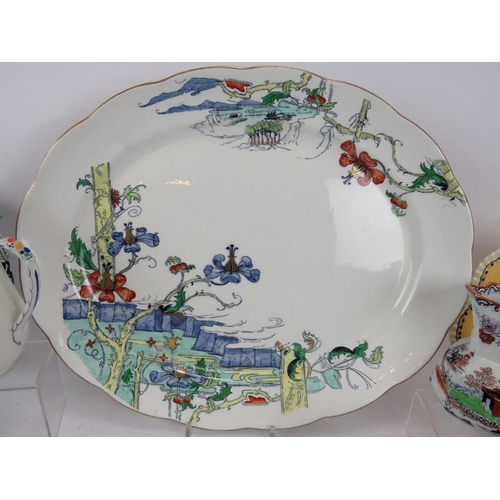 34 - A selection of English ceramics including Mason's, Copeland Spode, Titan Ware, Losol Ware, Shelley a... 