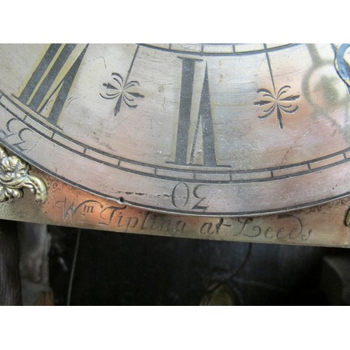 727 - An 18th century 8 day striking longcase clock by William Tipling of Leeds, the 11” signed brass dial... 