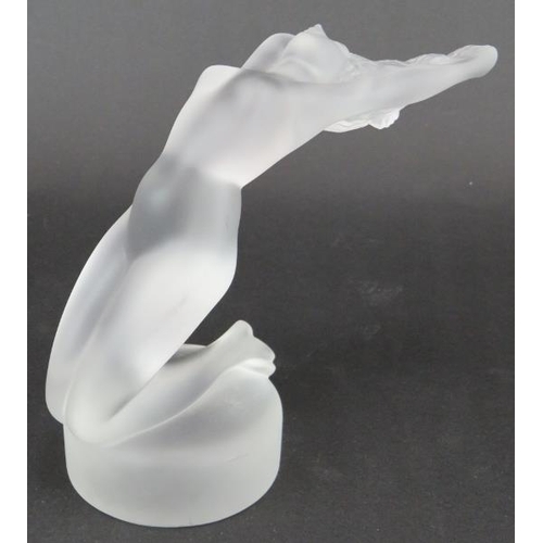 21 - A Lalique glass nude figure 'Chrysis', signed 'Lalique France' to base. Height 13.5cm. No box.
Condi... 