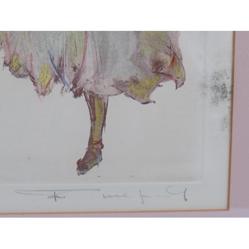 580 - 20th Century School - 'Ballerina', pencil signed limited edition colour print, number 110/150, label... 