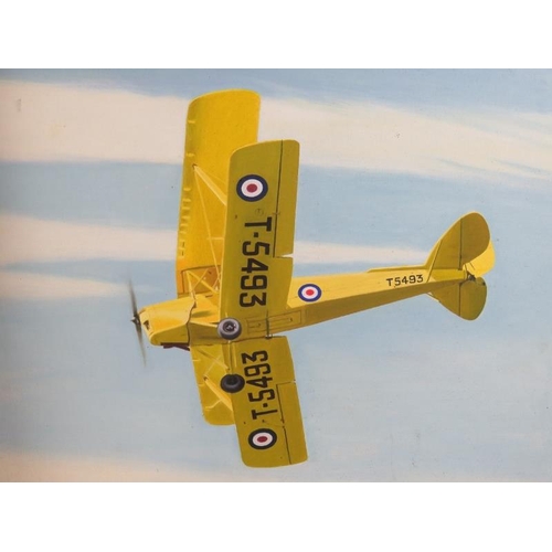 582 - A.H. Alderson (1991) - 'Biplane's', a pair, oils on board, both signed and dated, artists labels ver... 