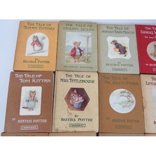 71 - 18 volumes of Beatrix Potter's stories, published by Frederick Warne & Co Ltd.,  All early editions ... 