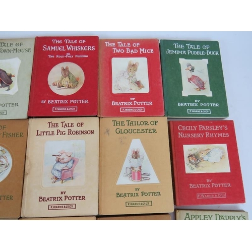 71 - 18 volumes of Beatrix Potter's stories, published by Frederick Warne & Co Ltd.,  All early editions ... 