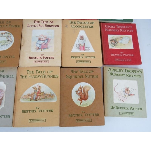 71 - 18 volumes of Beatrix Potter's stories, published by Frederick Warne & Co Ltd.,  All early editions ... 