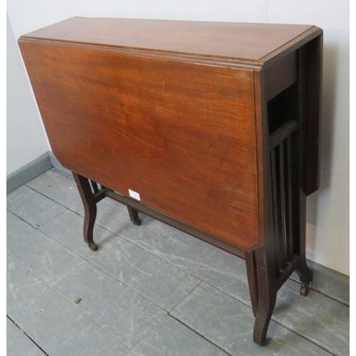 770 - An Edwardian mahogany Sutherland table, on tapering square supports with ceramic castors. 
Condition... 