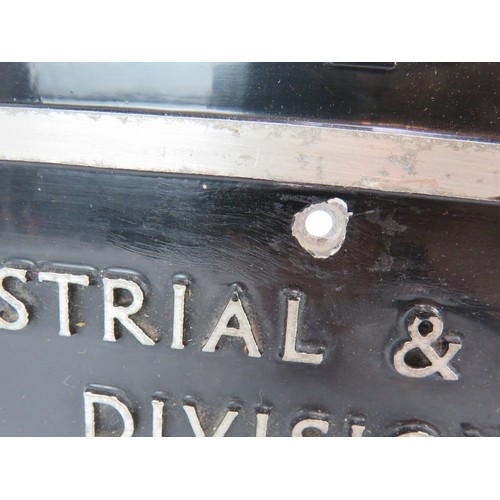 27 - A Rolls Royce Industrial and Marine Division metal and enamelled sign, removed from a London based R... 