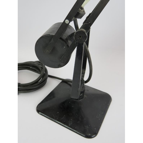 133 - A 1950s Hadrill & Horstman counter balance Anglepoise lamp in black finish. Max height 80cm.
Conditi... 