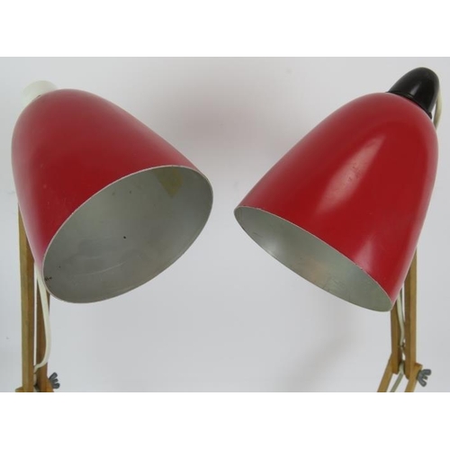 176 - Two mid-century Terence Conran designed Maclamps in red, c1960s. (2).
Condition report: Age related ... 