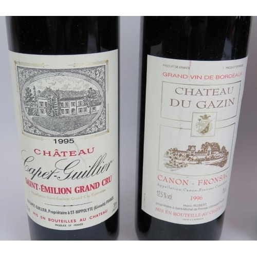 204 - Five bottles of French Claret to include 2 bottles of Chateau Clauzet 1997, 1 bottle of Chateau Lest... 