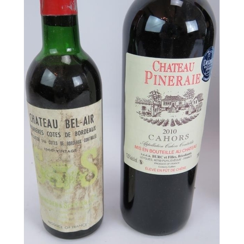 205 - A magnum of Cote De Beaune Villages, Velard 1961 (150cl), a bottle of Chateau Pineraie Cahors 2010, ... 