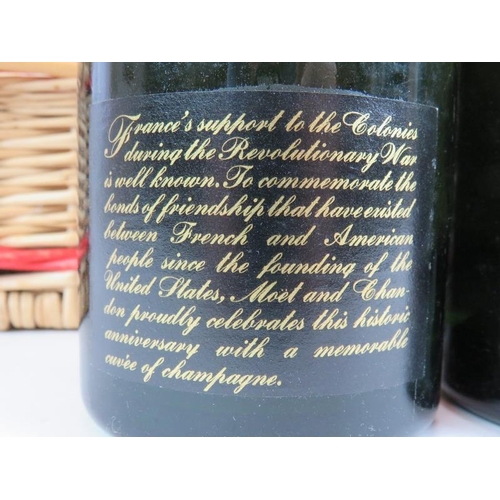 207 - Two bottles of Moet Et Chandon American Independence Bicentennial 1776-1976 Special Cuvee Brut Champ... 