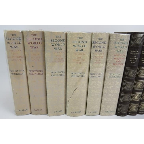 82 - A six volume set of first edition 'The Second World War' by Winston Churchill, published 1948/54 and... 