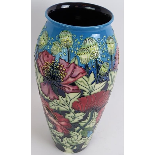 87 - A large Moorcroft pottery vase, limited edition Poppy design signed by Rachel Bishop, No 170/350, 20... 