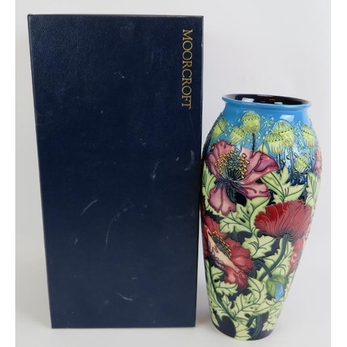 87 - A large Moorcroft pottery vase, limited edition Poppy design signed by Rachel Bishop, No 170/350, 20... 