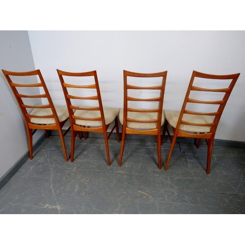 707 - A set of four mid-century Danish ‘Lis’ teak dining chairs by Niels Koefoeds for Koefoeds Hornslet, r... 