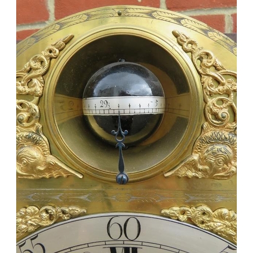 712 - A fine 18th century 8-day multiple bell striking oak cased longcase clock by Joseph Swinnerton with ... 