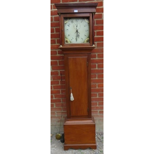 863 - A Georgian mahogany 30-hour striking longcase clock by W Ballard of Cranbrook, having moulded cornic... 