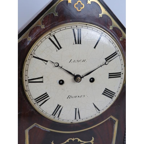 11 - A Regency period brass inlaid mahogany cased bracket clock with striking movement by John Leach of R... 