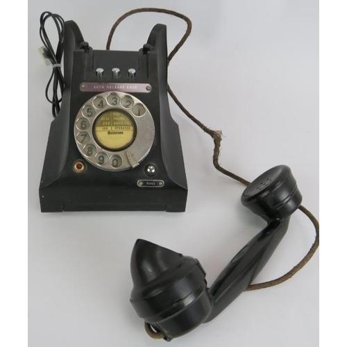 120 - A vintage black Bakelite extension exchange telephone with BT socket, a Parker Lady Duofold fountain... 