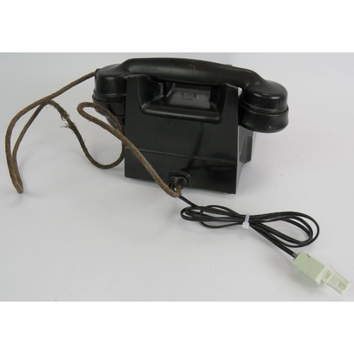 120 - A vintage black Bakelite extension exchange telephone with BT socket, a Parker Lady Duofold fountain... 